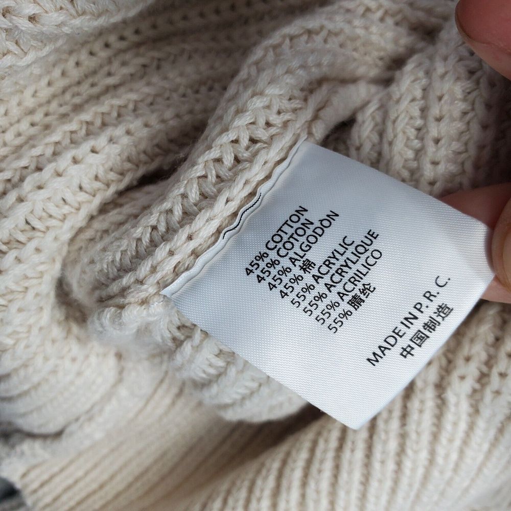 Brandy Melville Sweater‎ Womens Tan Knit Long Raglan Sleeve Crew Neck Pullover - Picture 5 of 7
